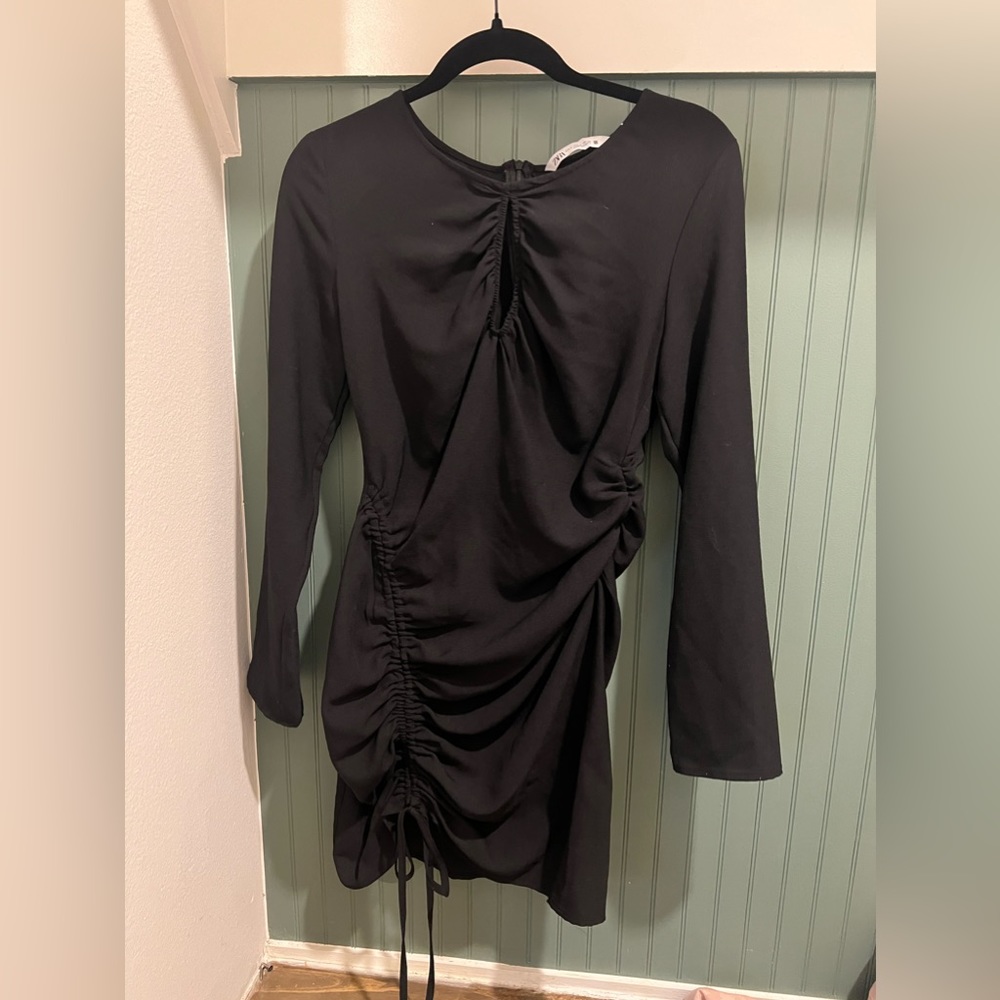 Zara Black Long Sleeve Dress